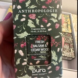 Anthropologie Fresh Balsam & Cedarwood Pura Scent/Fragrance Refill (new in box)